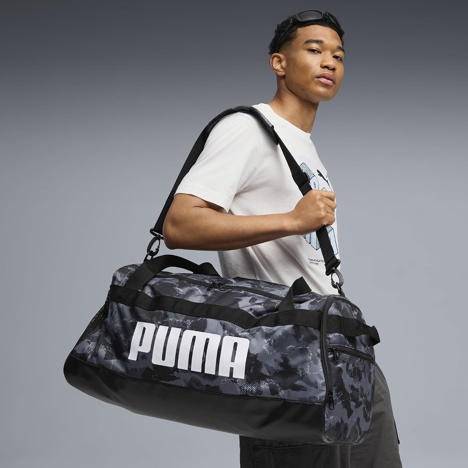 کیف ورزشی یونیسکس PUMA CHALLENGER طرح کاموفلاژ مشکی کیف ورزشی یونیسکس PUMA CHALLENGER طرح کاموفلاژ مشکی