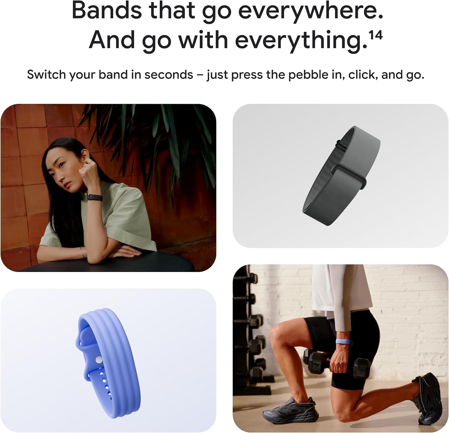 ردیاب فعالیت بدون صفحهنمایش Fitbit Air با پایش ضربان قلب و خواب ردیاب فعالیت بدون صفحهنمایش Fitbit Air با پایش ضربان قلب و خواب