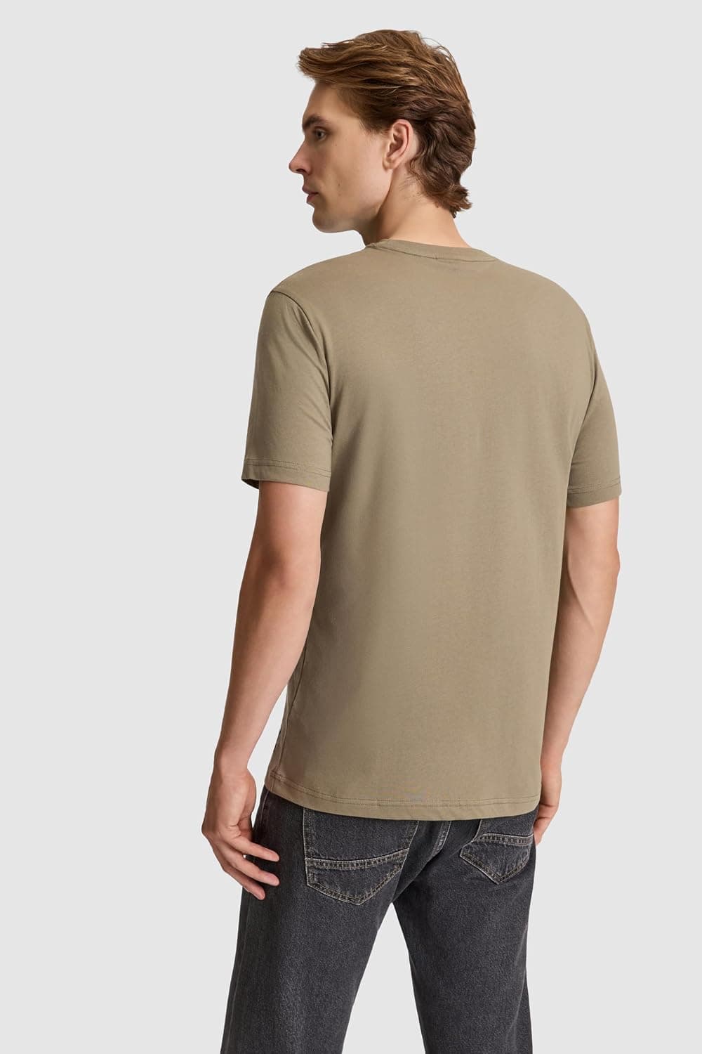 تیشرت مردانه U.S. POLO ASSN. خاکی مدل 50327202-VR027 تیشرت مردانه U.S. POLO ASSN. خاکی مدل 50327202-VR027