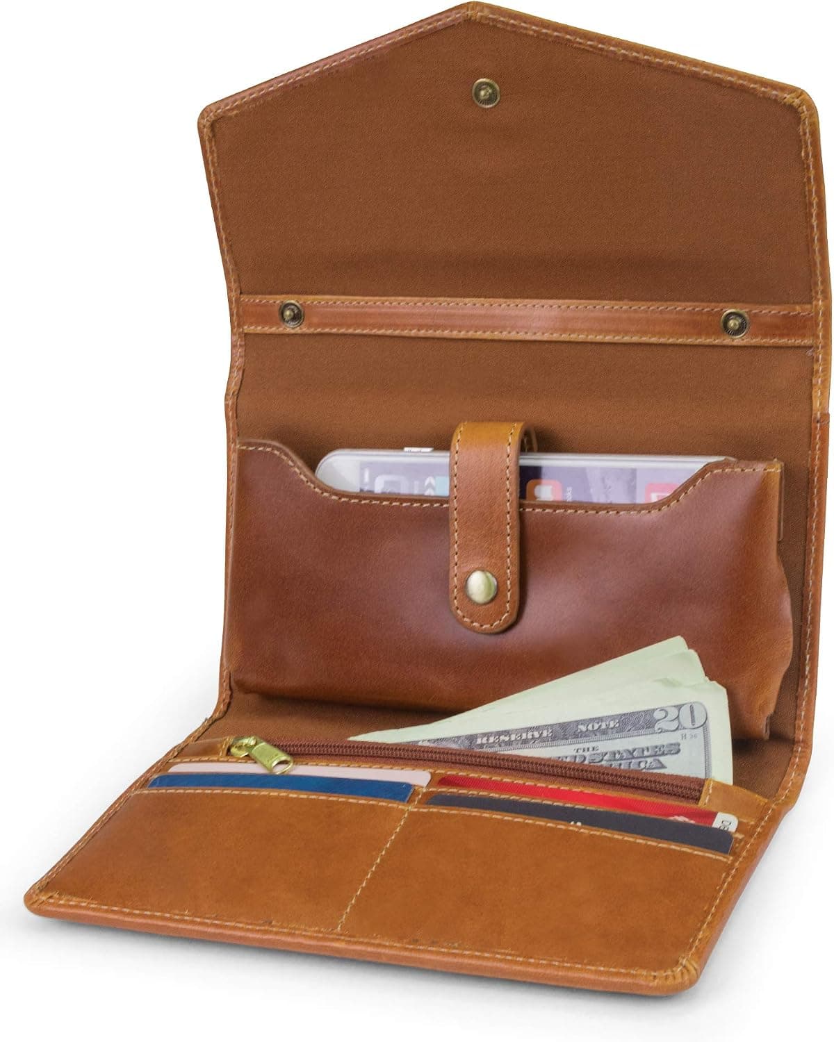 کیف گوشی زنانه Timberland چرمی RFID با بند کراسبادی قابل جداشدن کیف گوشی زنانه Timberland چرمی RFID با بند کراسبادی قابل جداشدن