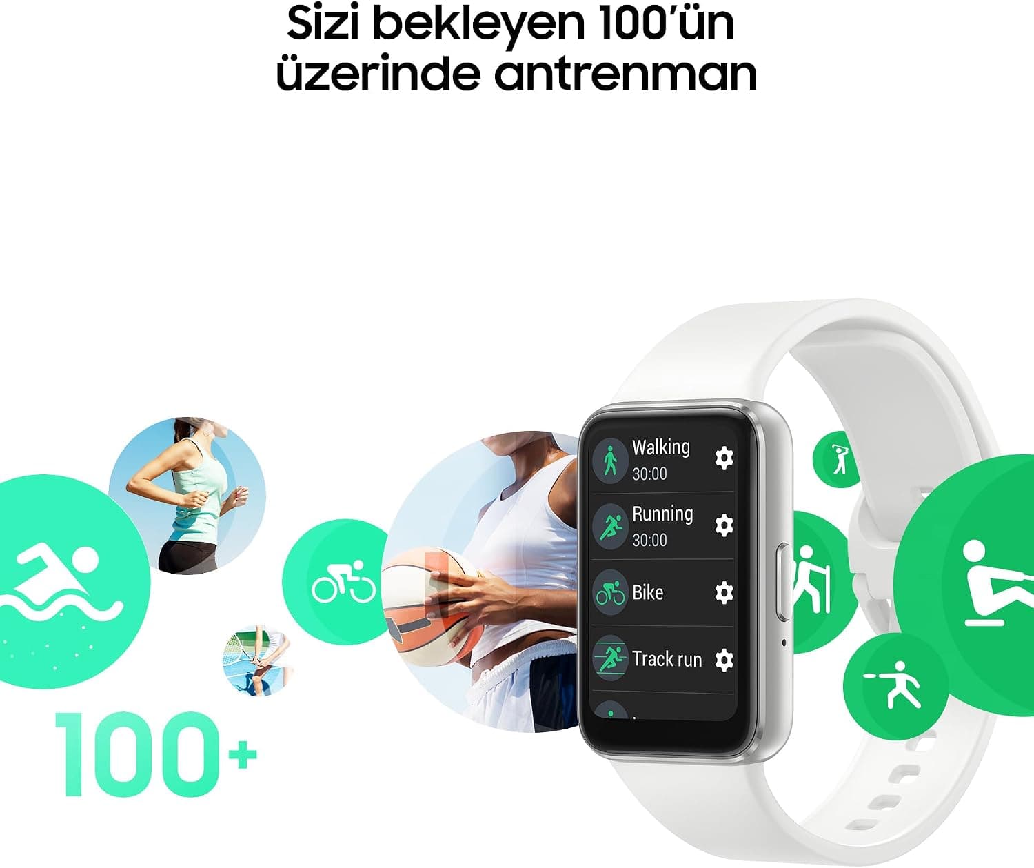 دستبند هوشمند Samsung Galaxy Fit3 نقرهای دستبند هوشمند Samsung Galaxy Fit3 نقرهای