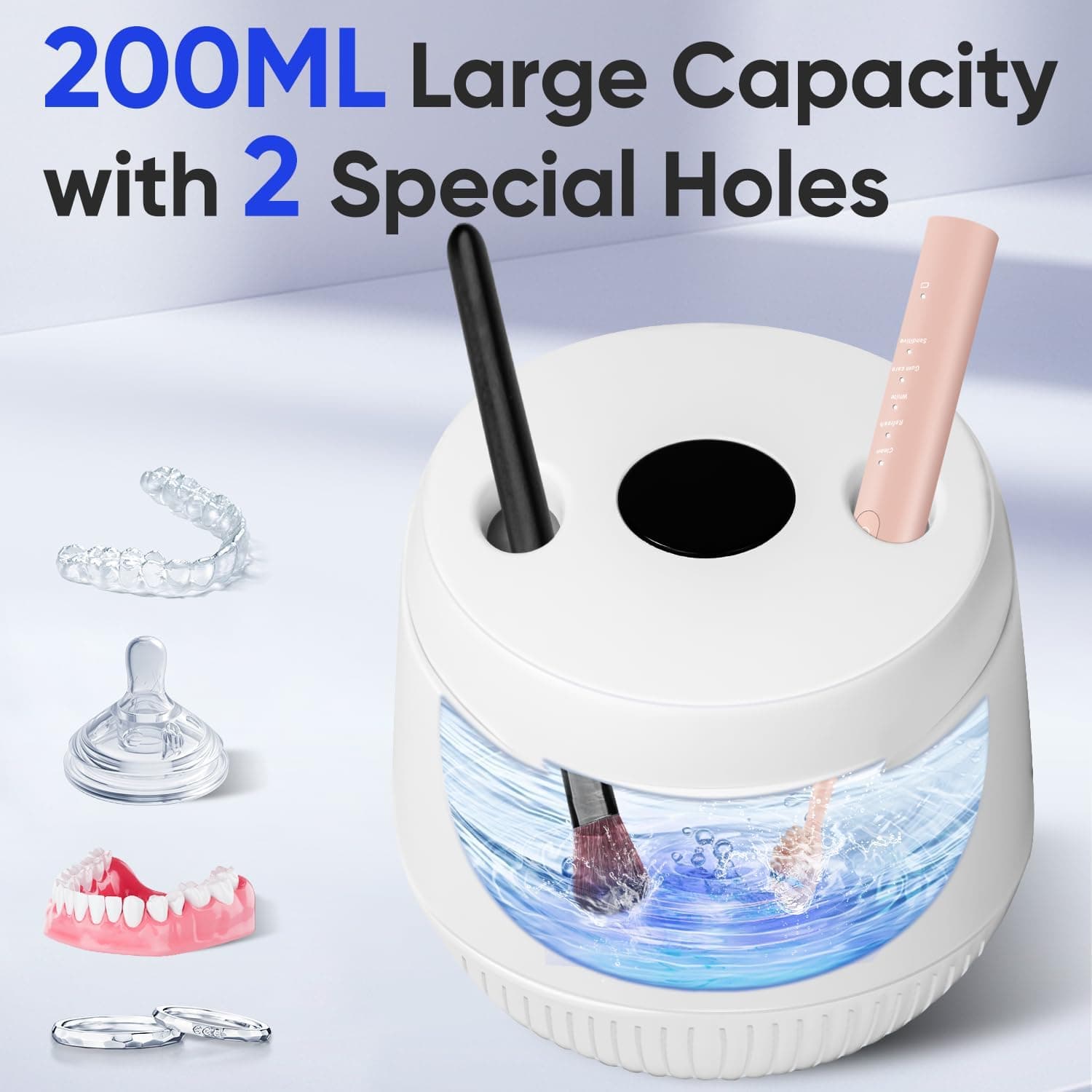 دستگاه شستوشوی ریتینر MySmile اولتراسونیک با نور UV و تایمر دیجیتال مدل MS100 دستگاه شستوشوی ریتینر MySmile اولتراسونیک با نور UV و تایمر دیجیتال مدل MS100