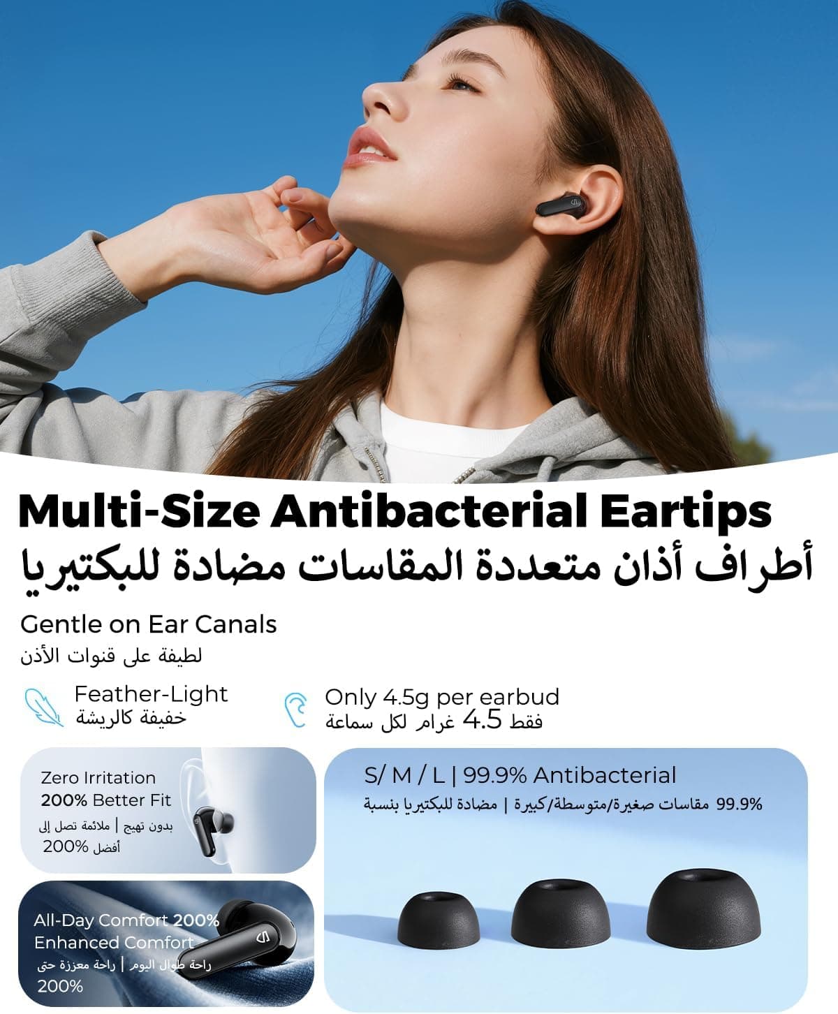 ایربادز بیسیم SoundPEATS با حذف نویز 38dB مدل Q3 Pro ایربادز بیسیم SoundPEATS با حذف نویز 38dB مدل Q3 Pro
