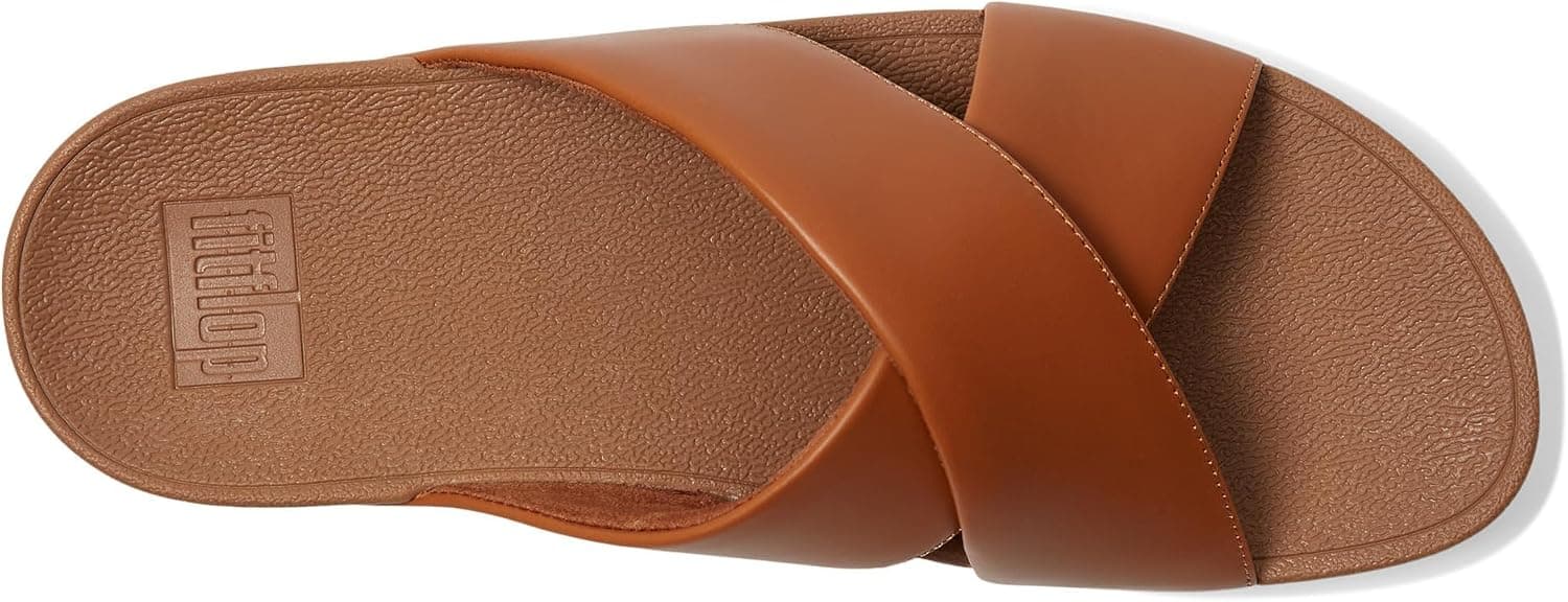 صندل زنانه Fitflop چرمی اسلاید بند متقاطع روباز مدل Lulu صندل زنانه Fitflop چرمی اسلاید بند متقاطع روباز مدل Lulu