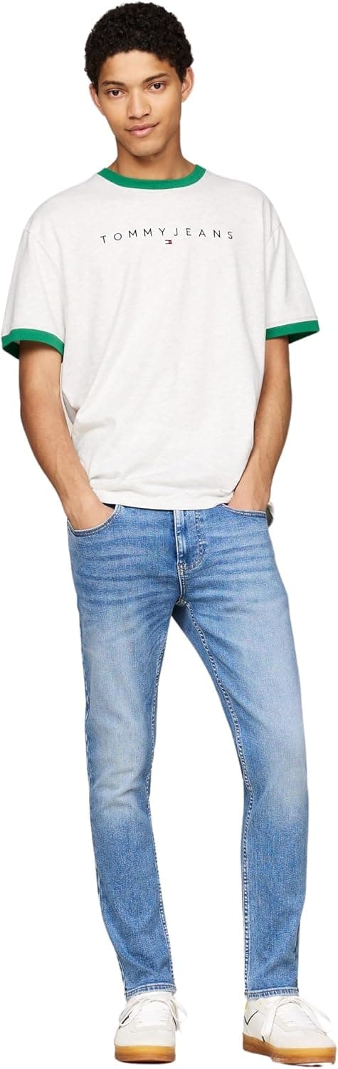 شلوار جین مردانه Tommy Jeans مدل AUSTIN SLIM CH0237 شلوار جین مردانه Tommy Jeans مدل AUSTIN SLIM CH0237