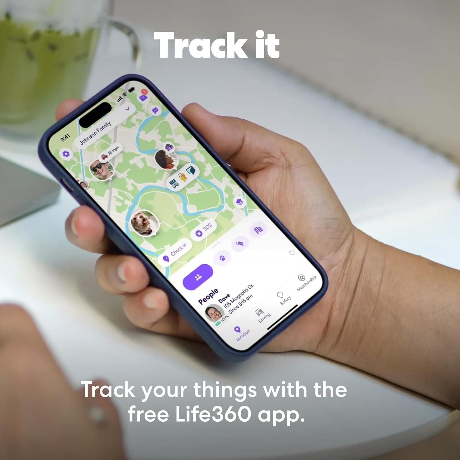 ردیاب بلوتوثی Life360 برای پیدا کردن کلید، کیف و موبایل مدل Tile Mate سازگار با iOS و Android رنگ سرمهای 1-Pack ردیاب بلوتوثی Life360 برای پیدا کردن کلید، کیف و موبایل مدل Tile Mate سازگار با iOS و Android رنگ سرمهای 1-Pack