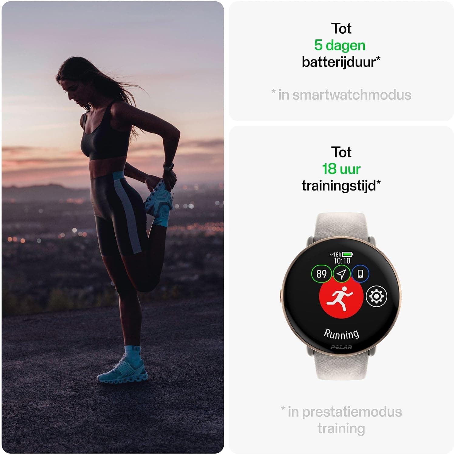 ساعت هوشمند Polar Ignite 3 با نمایشگر AMOLED و GPS، پایش نبض و تحلیل خواب، سایز S-L، خاکستری شنی ساعت هوشمند Polar Ignite 3 با نمایشگر AMOLED و GPS، پایش نبض و تحلیل خواب، سایز S-L، خاکستری شنی