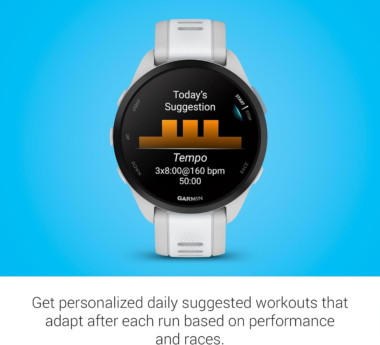 ساعت ورزشی GPS دوندگان Garmin Forerunner 165-43mm خاکستری مهآلود/سفیدسنگی با نمایشگر AMOLED رنگی ساعت ورزشی GPS دوندگان Garmin Forerunner 165-43mm خاکستری مهآلود/سفیدسنگی با نمایشگر AMOLED رنگی