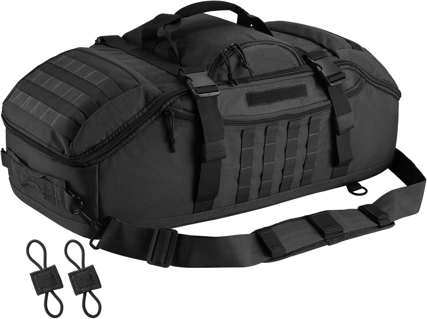 ساک دافل بزرگ 65L سهکاره Hannibal Tactical با کولهپشتی MOLLE مشکی ساک دافل بزرگ 65L سهکاره Hannibal Tactical با کولهپشتی MOLLE مشکی