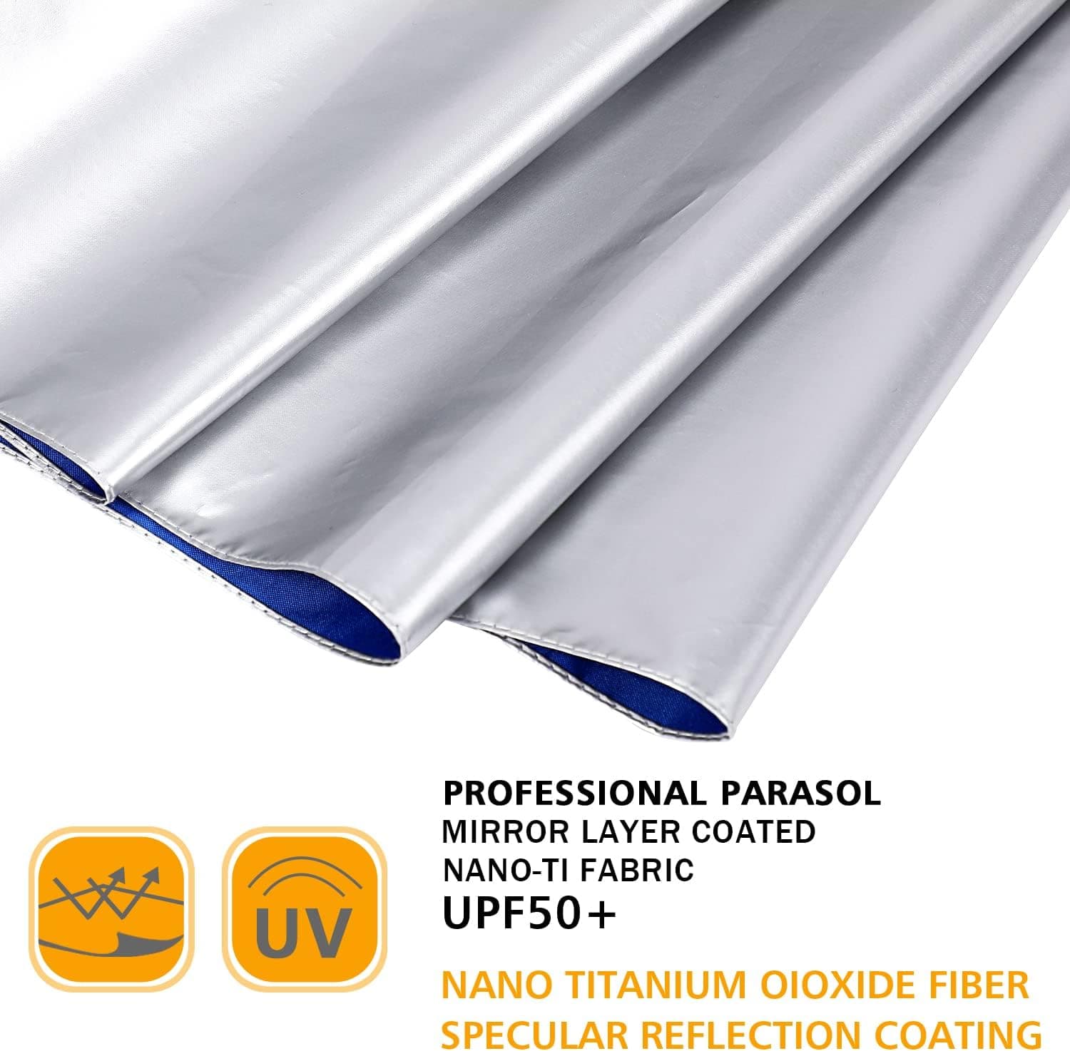 چتر مسافرتی تاشو G4Free 46 Inch جمعوجور ضدباد با محافظت UV و UPF 50+ روکش نقرهای باز و بستهشو خودکار چتر مسافرتی تاشو G4Free 46 Inch جمعوجور ضدباد با محافظت UV و UPF 50+ روکش نقرهای باز و بستهشو خودکار