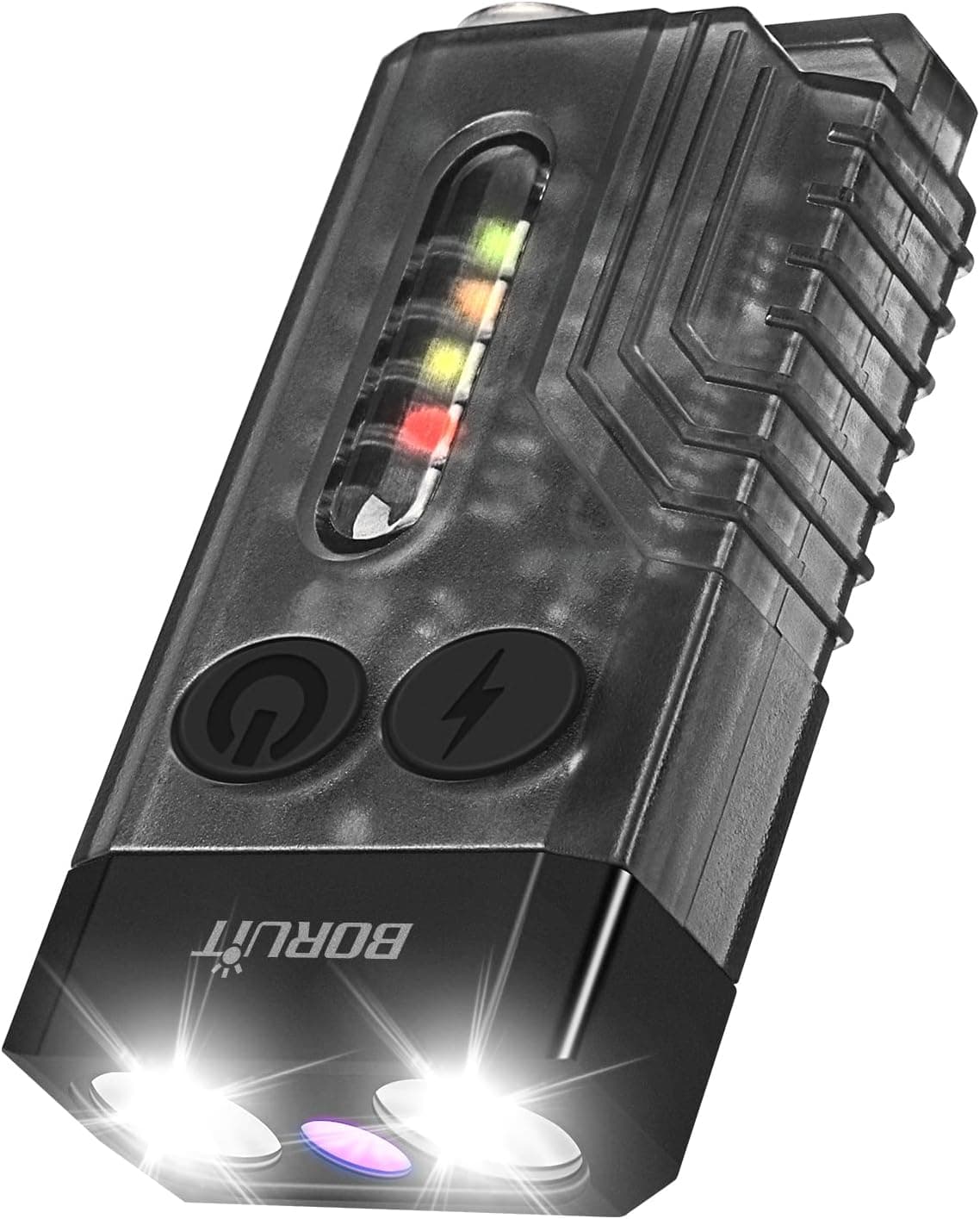 چراغقوه LED جاکلیدی BORUIT مدل V10 با آهنربا، 1000LM، UV 365NM، 14 حالته ضدآب IPX4 USB C چراغقوه LED جاکلیدی BORUIT مدل V10 با آهنربا، 1000LM، UV 365NM، 14 حالته ضدآب IPX4 USB C