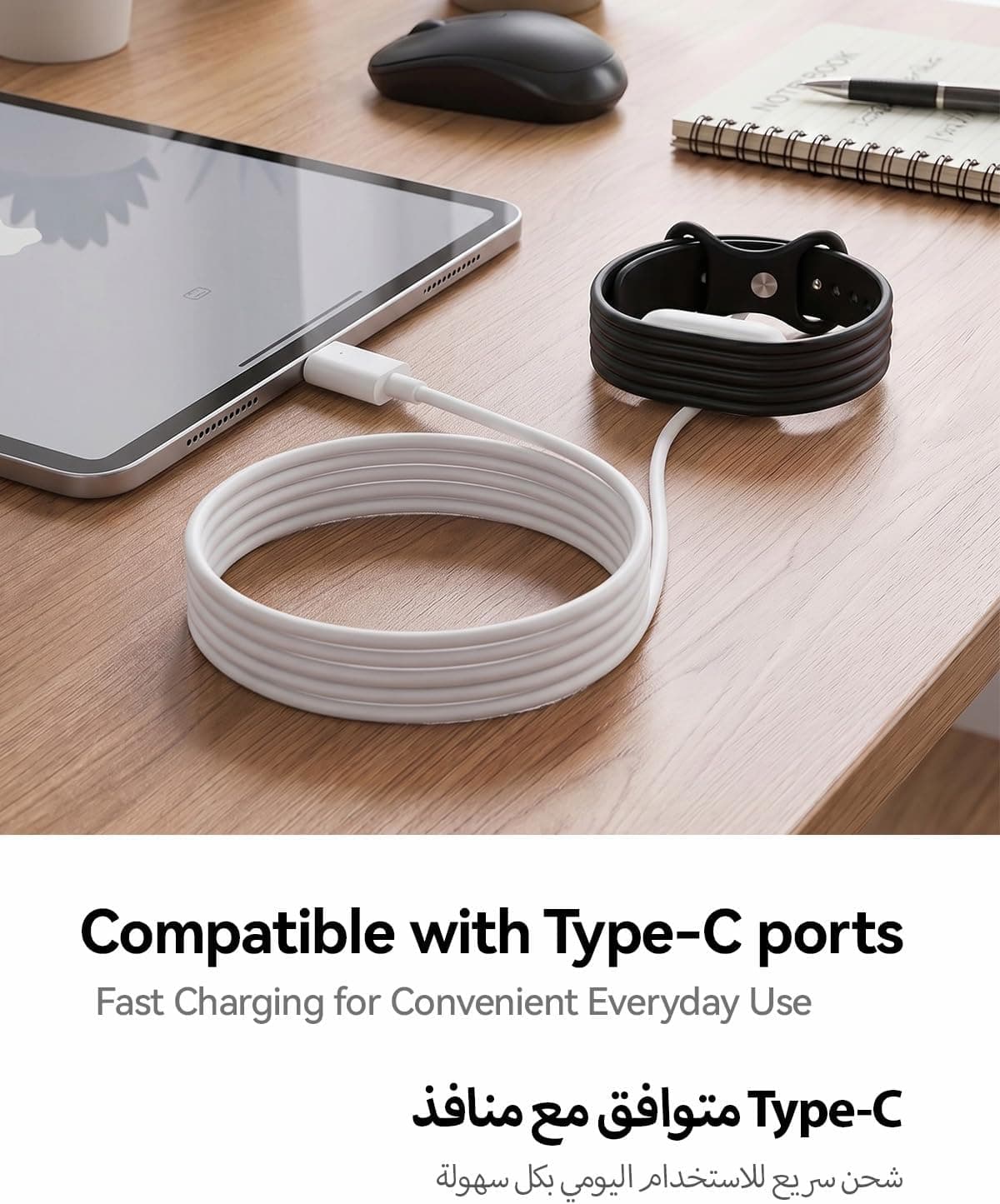 شارژر مغناطیسی Type C برند T Tersely مخصوص Google Fitbit Air داک شارژ سریع شارژر مغناطیسی Type C برند T Tersely مخصوص Google Fitbit Air داک شارژ سریع