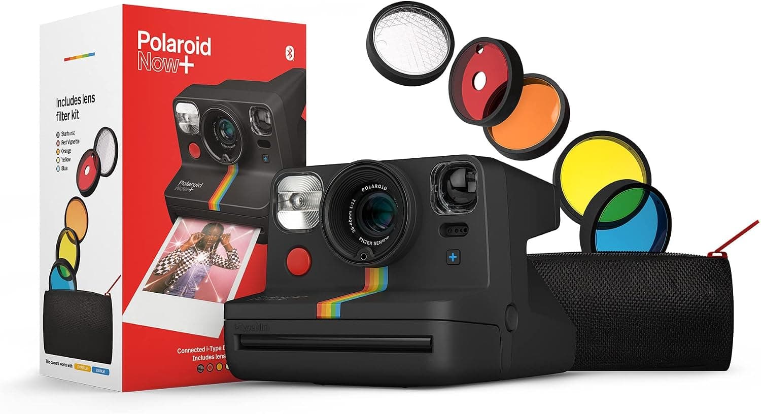 دوربین چاپ سریع Polaroid مشکی مدل 9061 Now+ دوربین چاپ سریع Polaroid مشکی مدل 9061 Now+