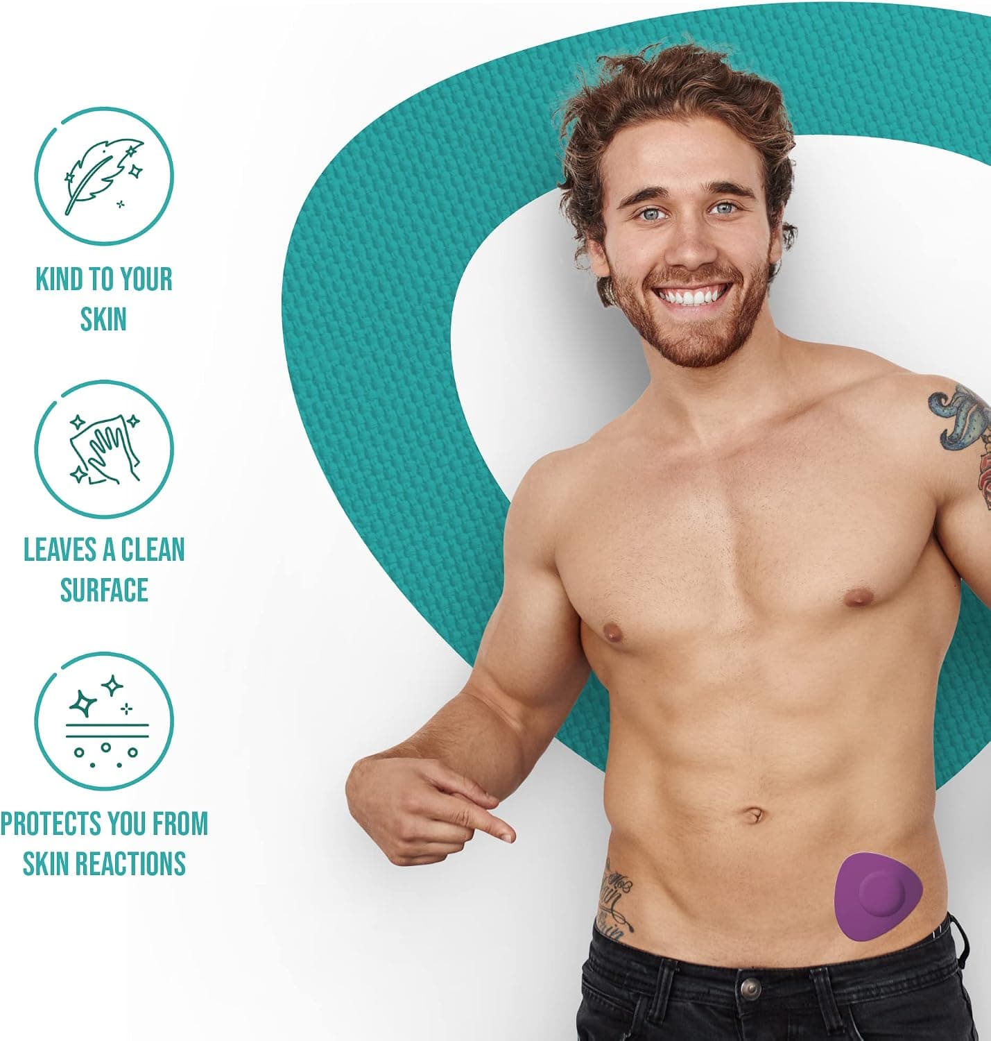 دستمال الکلی پاککننده چسب پوست NOT JUST A PATCH ضدحساسیت مدل Skin Glee بسته 40 عددی دستمال الکلی پاککننده چسب پوست NOT JUST A PATCH ضدحساسیت مدل Skin Glee بسته 40 عددی