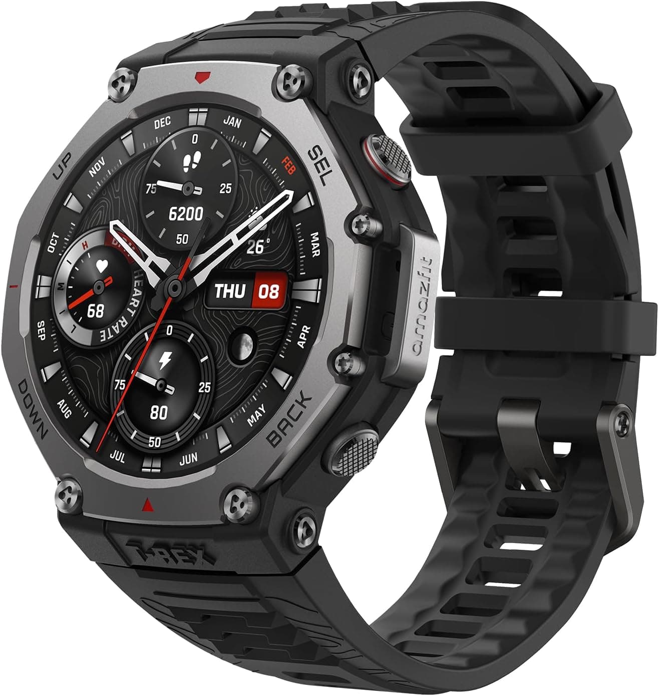 ساعت هوشمند Amazfit با GPS و ضدآب مدل T-Rex 3 48mm ساعت هوشمند Amazfit با GPS و ضدآب مدل T-Rex 3 48mm