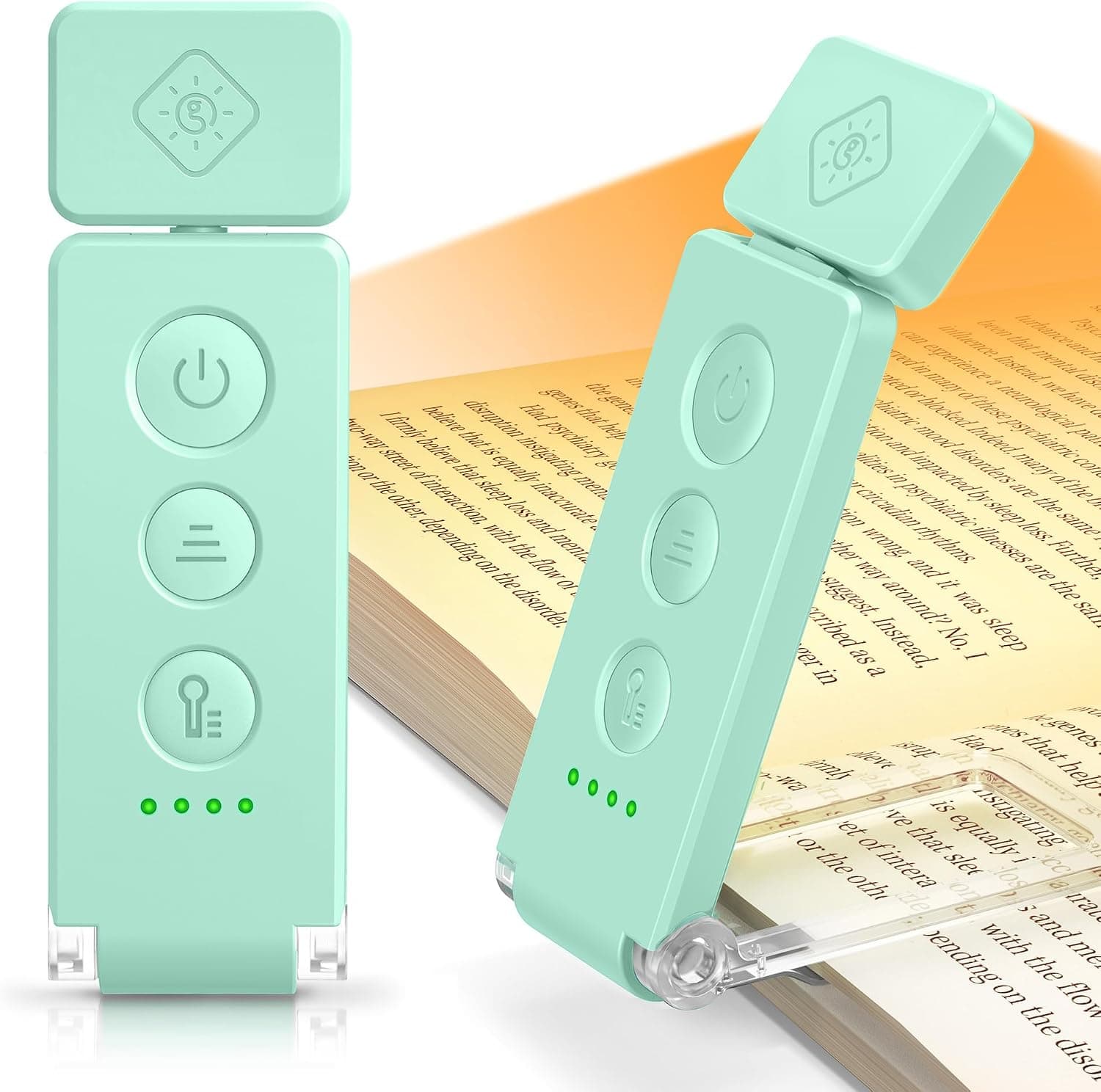 چراغ مطالعه گیرهای Glocusent با ۱۲ LED و قابلیت نشانگر کتاب آبی چراغ مطالعه گیرهای Glocusent با ۱۲ LED و قابلیت نشانگر کتاب آبی
