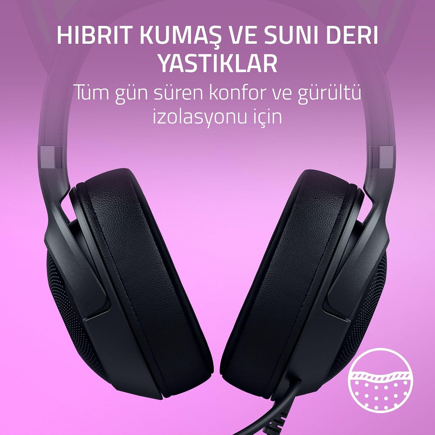 هدست کابلی RGB Razer گوشگربهای مدل Kraken Kitty V2 مشکی هدست کابلی RGB Razer گوشگربهای مدل Kraken Kitty V2 مشکی