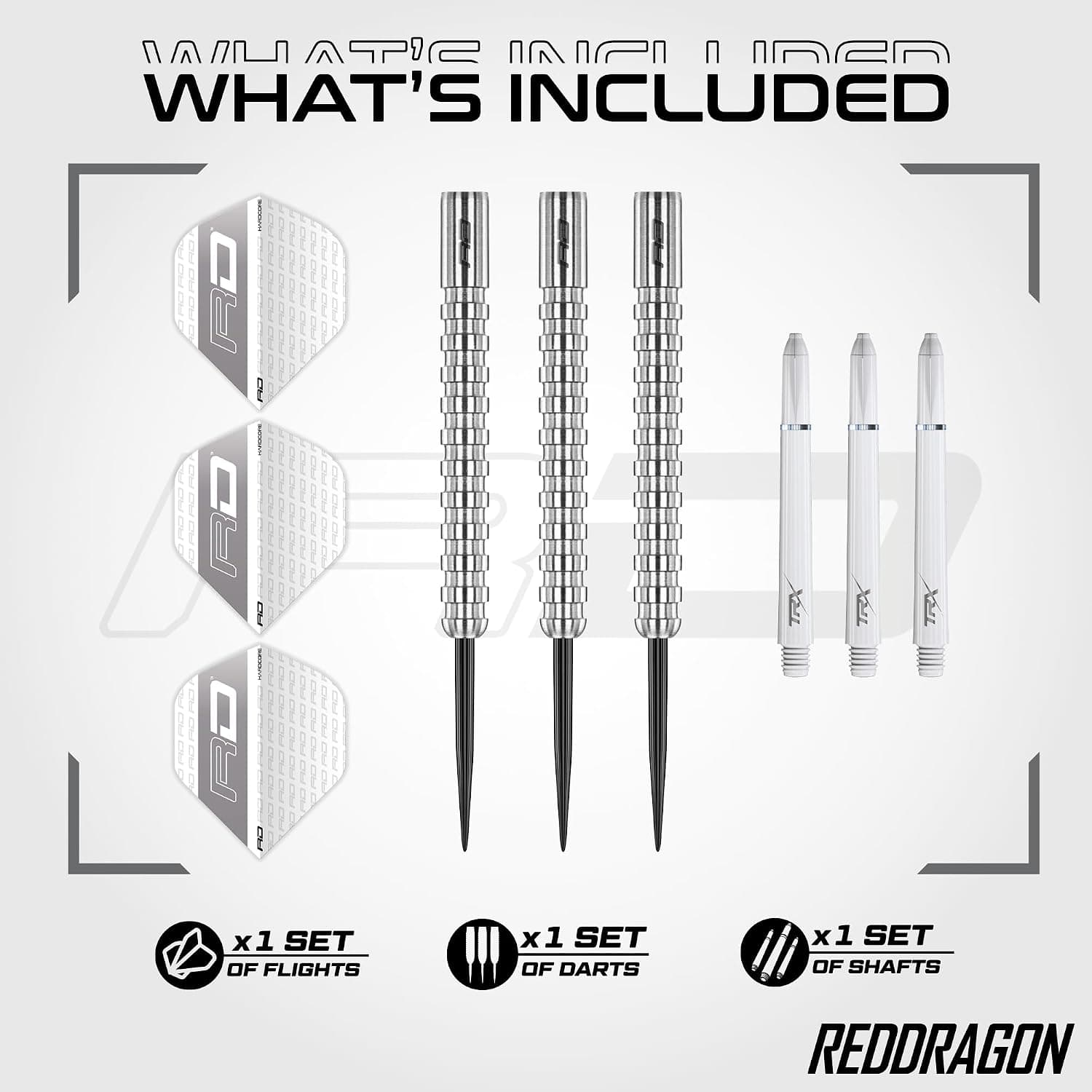 ست دارت RED DRAGON تنگستن با Flights و Stems مدل Javelin Series در وزنهای 20g، 22g و 24g ست دارت RED DRAGON تنگستن با Flights و Stems مدل Javelin Series در وزنهای 20g، 22g و 24g