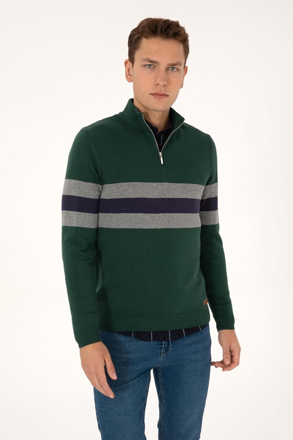 پلیور مردانه U.S. POLO ASSN. سبز تیره مدل 50315034-VR079 پلیور مردانه U.S. POLO ASSN. سبز تیره مدل 50315034-VR079