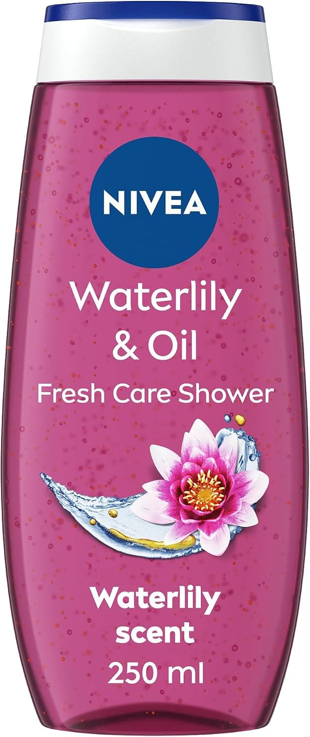 ژل شستوشوی بدن Nivea با عصاره نیلوفر آبی و روغن، 250ml ژل شستوشوی بدن Nivea با عصاره نیلوفر آبی و روغن، 250ml