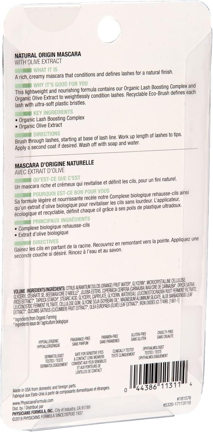 ریمل ارگانیک مشکی Physicians Formula مدل Organic Wear ریمل ارگانیک مشکی Physicians Formula مدل Organic Wear