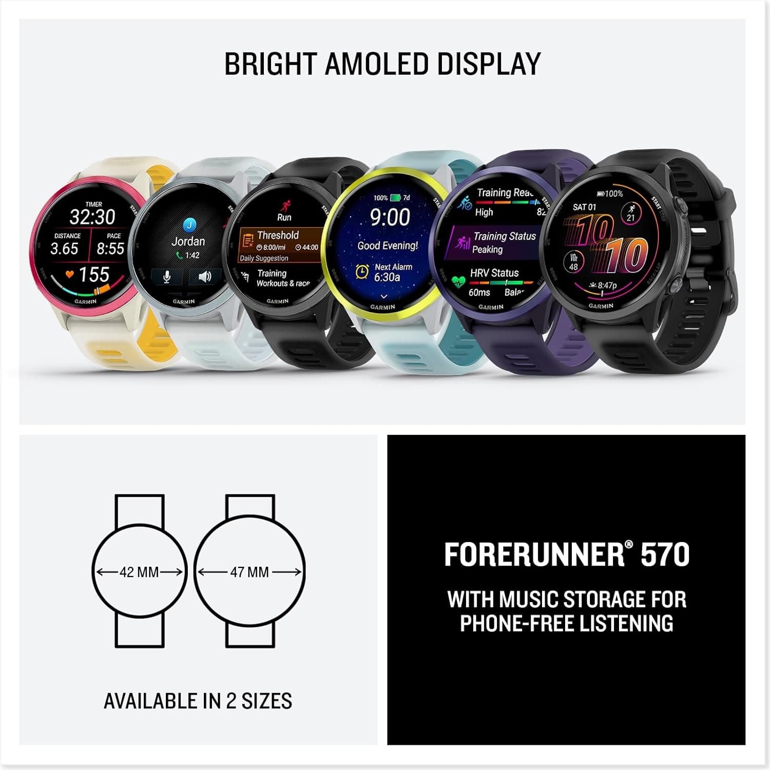 ساعت هوشمند ورزشی Garmin مدل Forerunner 570 42 mm ساعت هوشمند ورزشی Garmin مدل Forerunner 570 42 mm