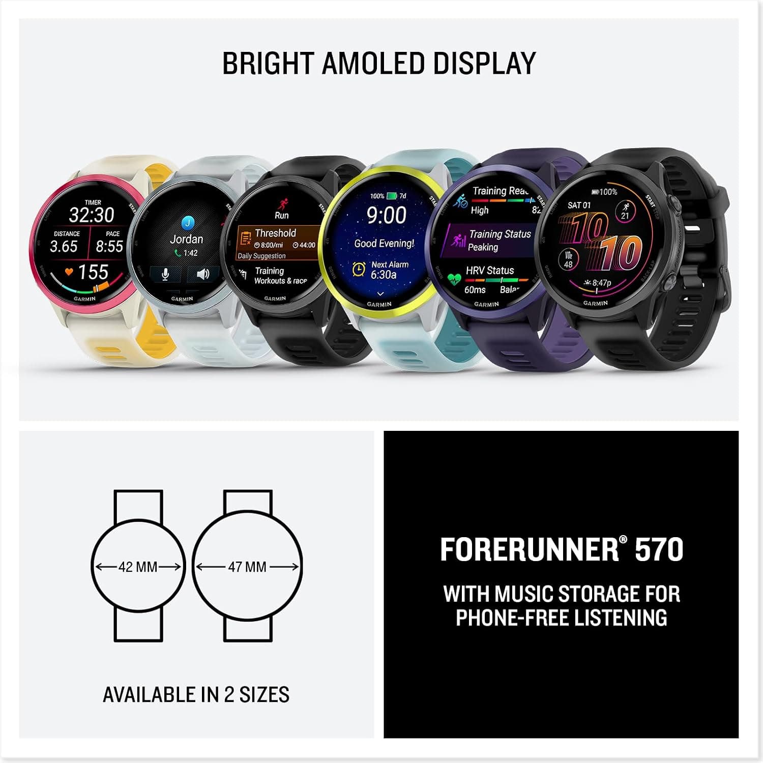 ساعت هوشمند Garmin بنفش و خاکستری مدل Forerunner 570-47 mm ساعت هوشمند Garmin بنفش و خاکستری مدل Forerunner 570-47 mm