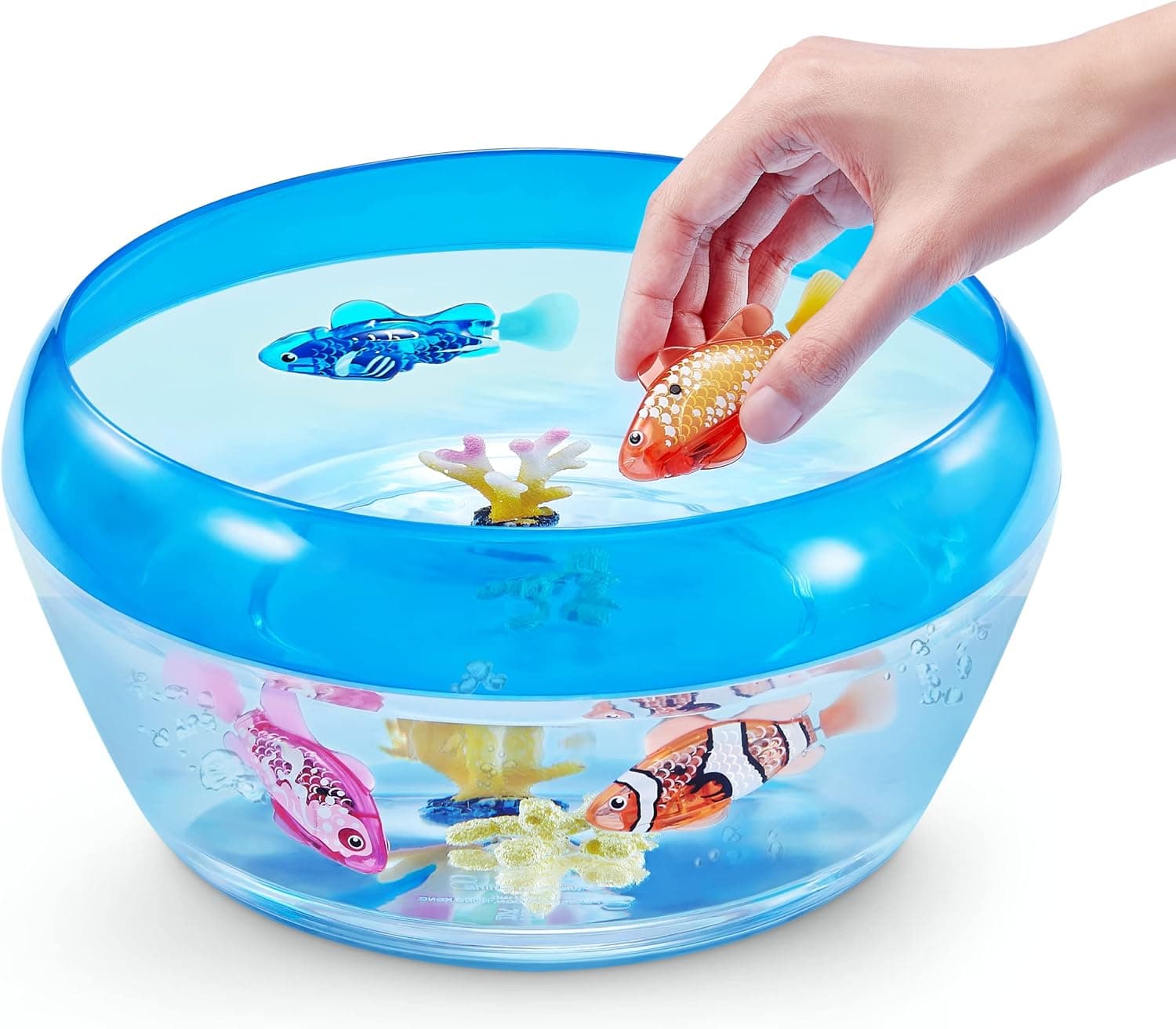 ماهی رباتیک کودکانه Robo Alive مدل Robo Fish Series 3 بسته ۲ عددی نارنجی و سبزآبی ماهی رباتیک کودکانه Robo Alive مدل Robo Fish Series 3 بسته ۲ عددی نارنجی و سبزآبی