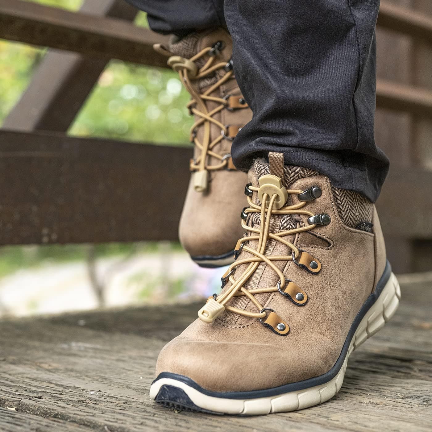 بند کشی بدون گره کفش و بوت LOCK LACES یک جفت بند کشی بدون گره کفش و بوت LOCK LACES یک جفت