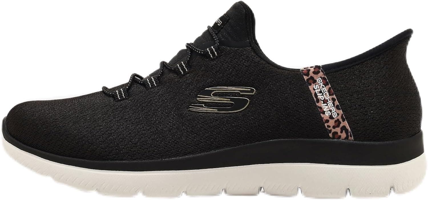 کتانی زنانه Skechers SUMMITS LEOPARD CHIC مدل 150275TK BKMT کتانی زنانه Skechers SUMMITS LEOPARD CHIC مدل 150275TK BKMT