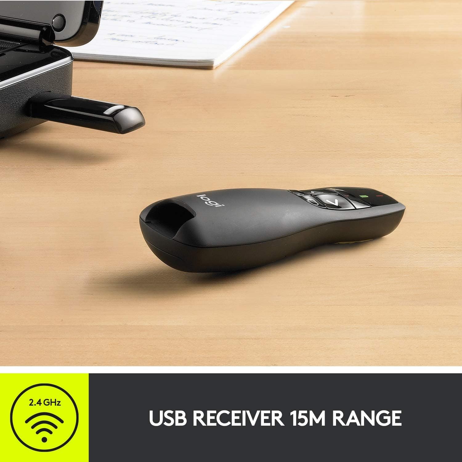 ریموت ارائه بیسیم Logitech با نشانگر لیزری مدل R400 ریموت ارائه بیسیم Logitech با نشانگر لیزری مدل R400
