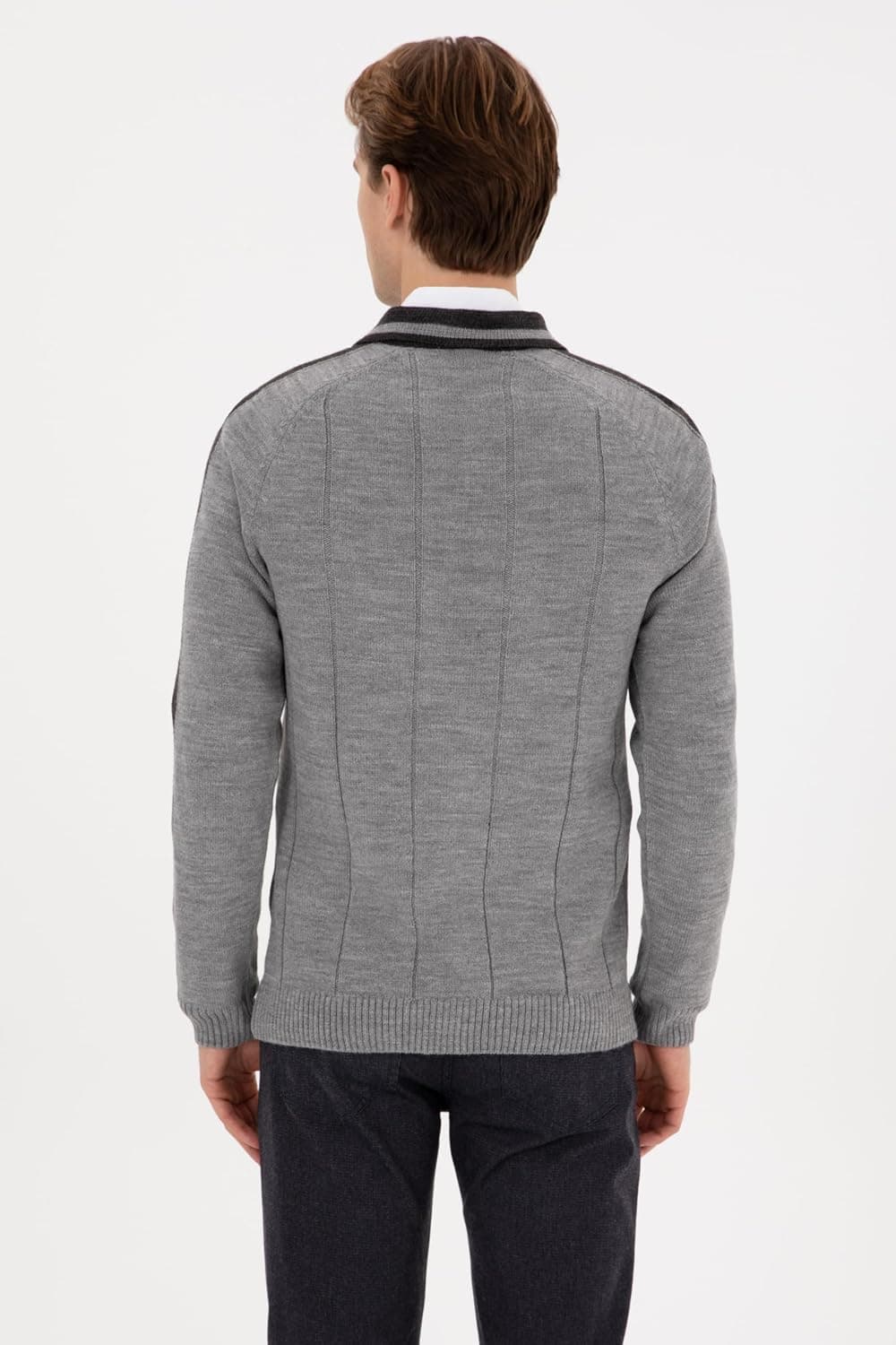 پلیور مردانه U.S. POLO ASSN. خاکستری مدل 50315043-VR024 پلیور مردانه U.S. POLO ASSN. خاکستری مدل 50315043-VR024