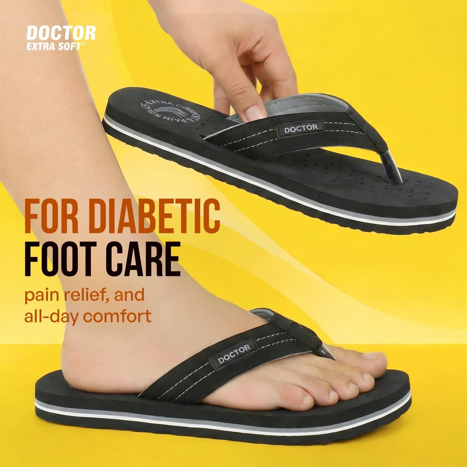 دمپایی پسرانه DOCTOR EXTRA SOFT ارتوپدی و دیابتی مدل D-28 دمپایی پسرانه DOCTOR EXTRA SOFT ارتوپدی و دیابتی مدل D-28