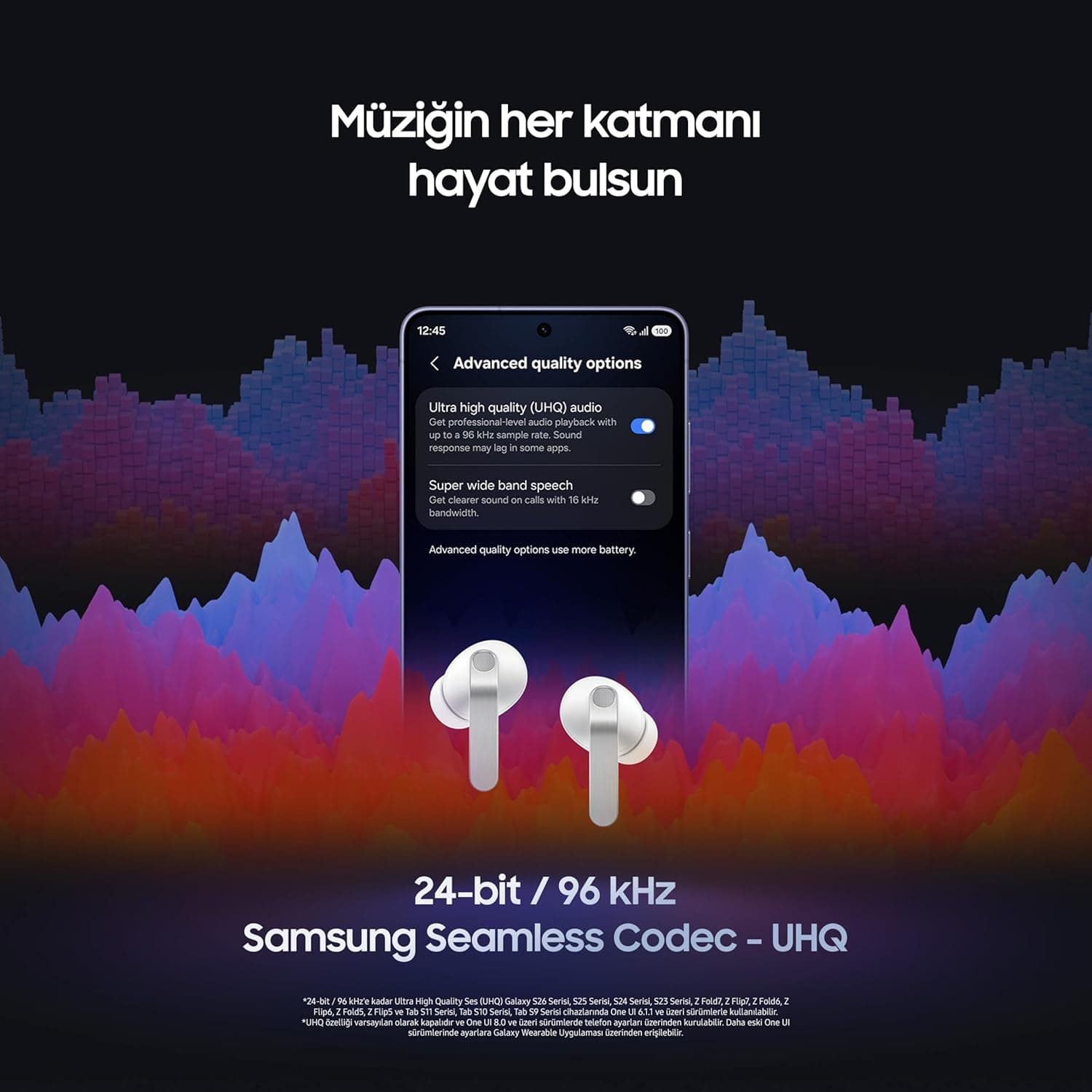 هدفون بلوتوثی Samsung مشکی با حذف نویز بهبودیافته Galaxy Buds4 Pro هدفون بلوتوثی Samsung مشکی با حذف نویز بهبودیافته Galaxy Buds4 Pro
