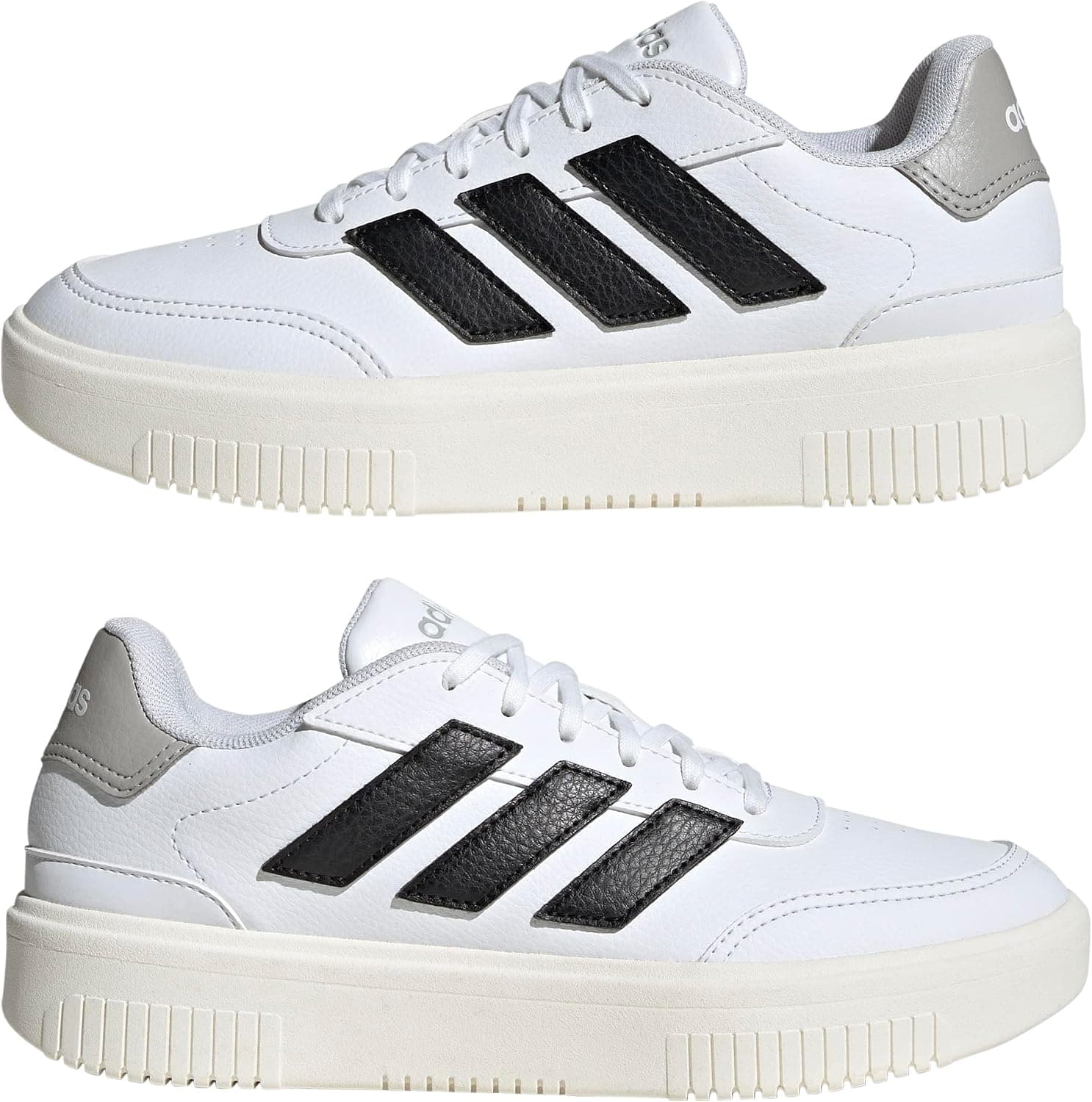 کفش روزمره یونیسکس adidas Courtblock Bold مدل JI2202 سفید کفش روزمره یونیسکس adidas Courtblock Bold مدل JI2202 سفید