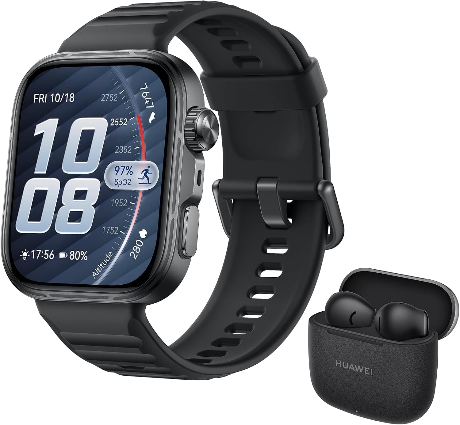 ساعت هوشمند HUAWEI مدل WATCH FIT 5 Pro بههمراه FreeBuds SE 3 مشکی ساعت هوشمند HUAWEI مدل WATCH FIT 5 Pro بههمراه FreeBuds SE 3 مشکی