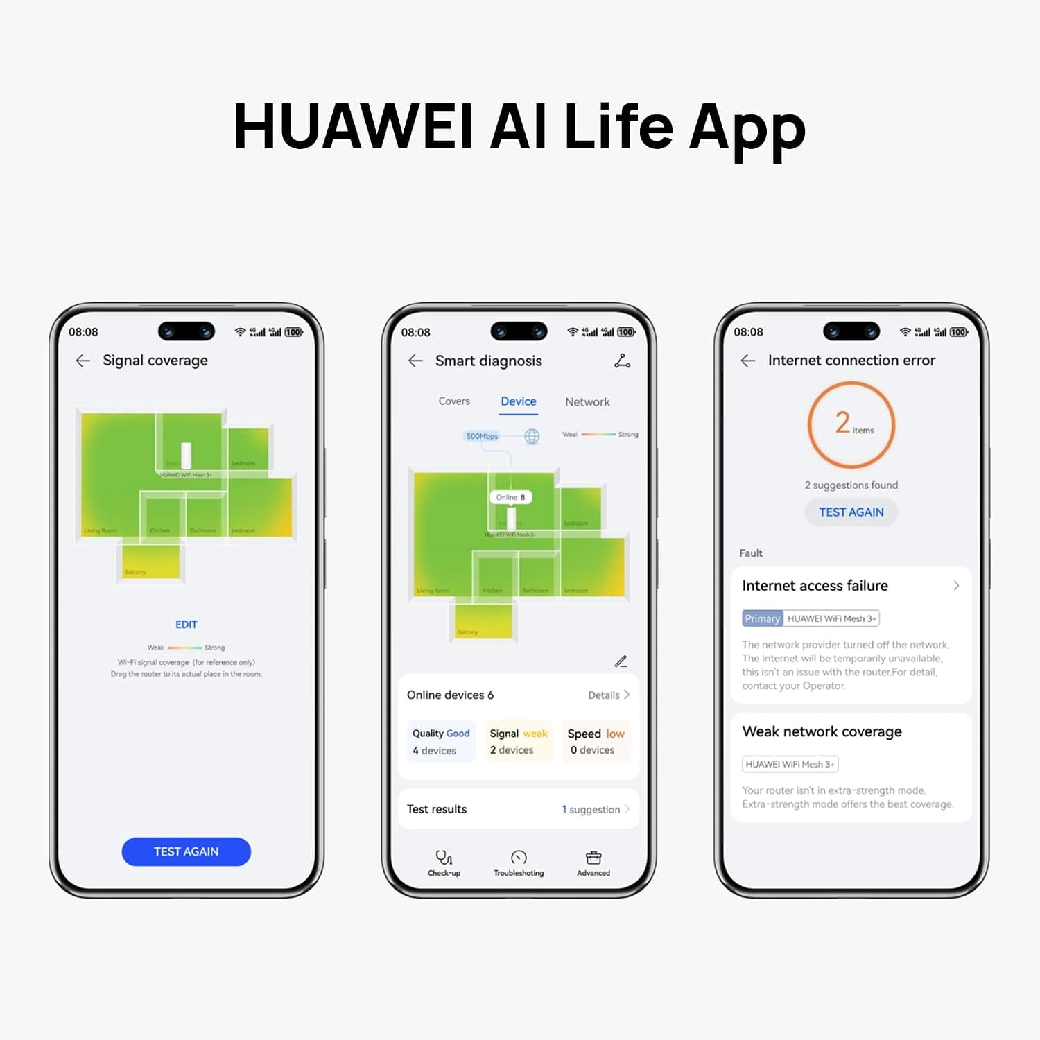سیستم مش وایفای HUAWEI WiFi Mesh 3+ سفید 3000Mbps بسته 3 عددی مدل 53030DTG سیستم مش وایفای HUAWEI WiFi Mesh 3+ سفید 3000Mbps بسته 3 عددی مدل 53030DTG