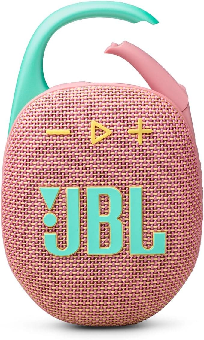 اسپیکر بلوتوثی JBL ضدآب قابل حمل مدل JBLCLIP5PINK صورتی اسپیکر بلوتوثی JBL ضدآب قابل حمل مدل JBLCLIP5PINK صورتی