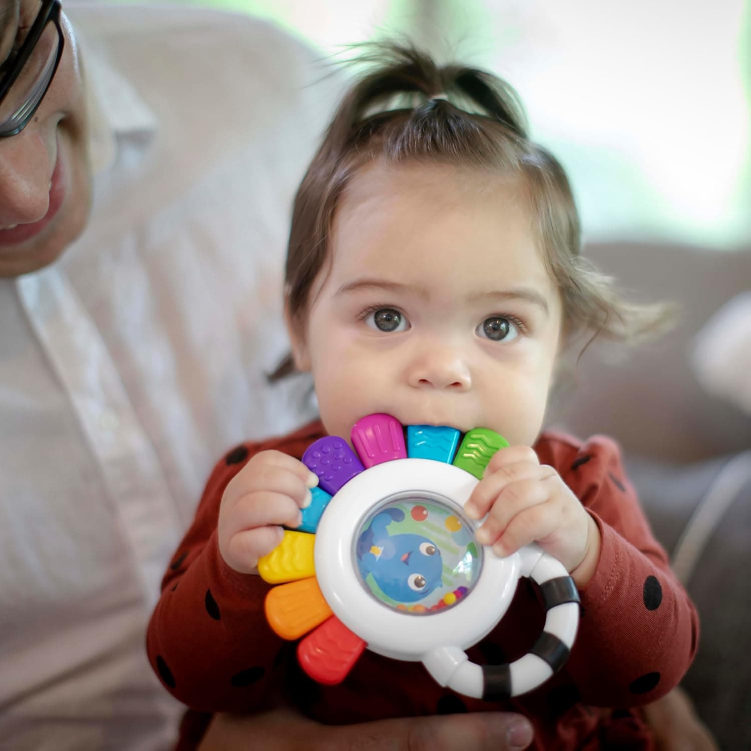 اسباببازی حسی چندمنظوره جغجغه و دندانگیر نوزاد Baby Einstein مدل Outstanding Opus The Octopus، بدون BPA، قابل خنککردن، مناسب 3 ماه به بالا، 1pk اسباببازی حسی چندمنظوره جغجغه و دندانگیر نوزاد Baby Einstein مدل Outstanding Opus The Octopus، بدون BPA، قابل خنککردن، مناسب 3 ماه به بالا، 1pk
