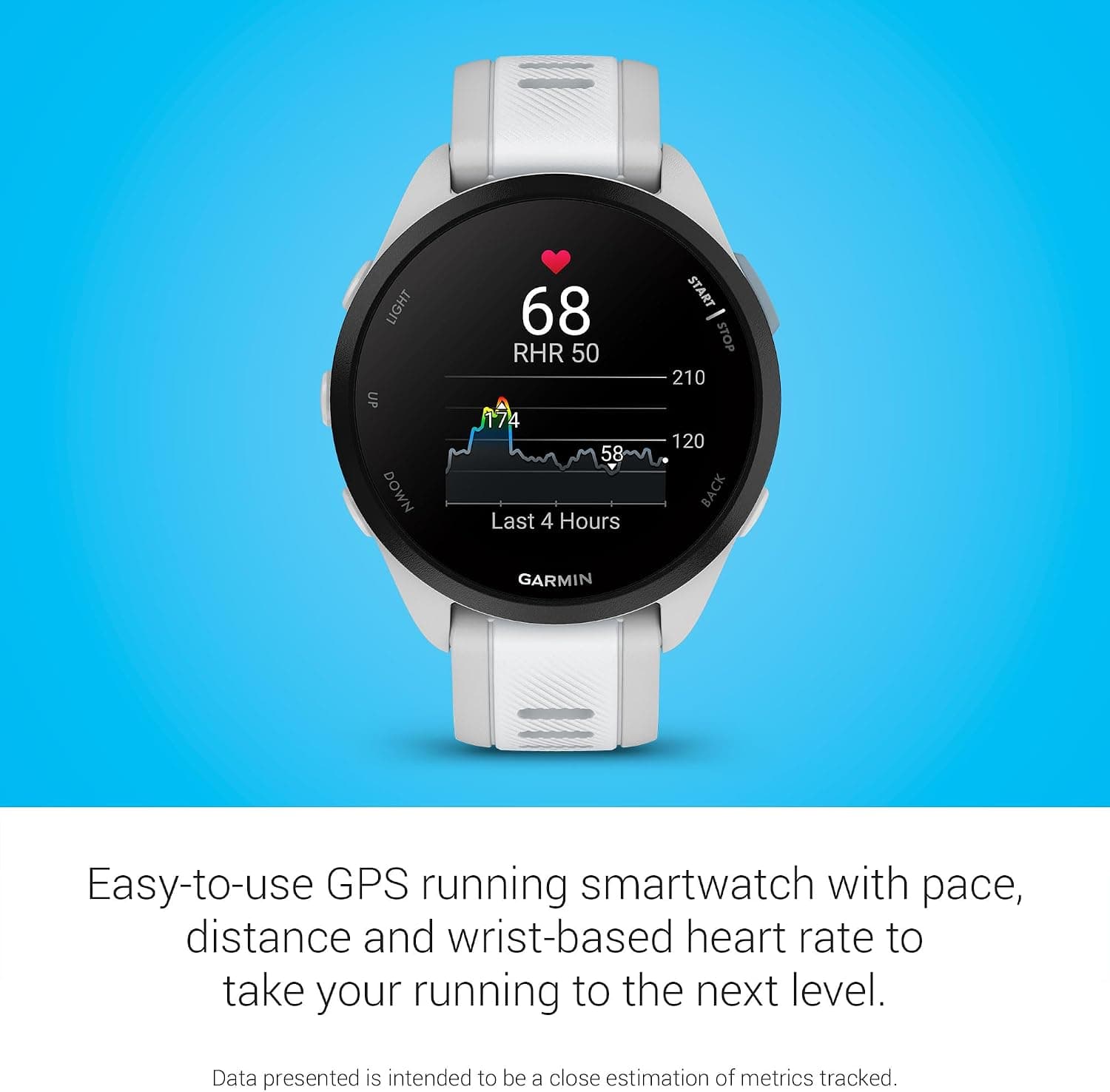 ساعت ورزشی GPS دوندگان Garmin Forerunner 165-43mm خاکستری مهآلود/سفیدسنگی با نمایشگر AMOLED رنگی ساعت ورزشی GPS دوندگان Garmin Forerunner 165-43mm خاکستری مهآلود/سفیدسنگی با نمایشگر AMOLED رنگی