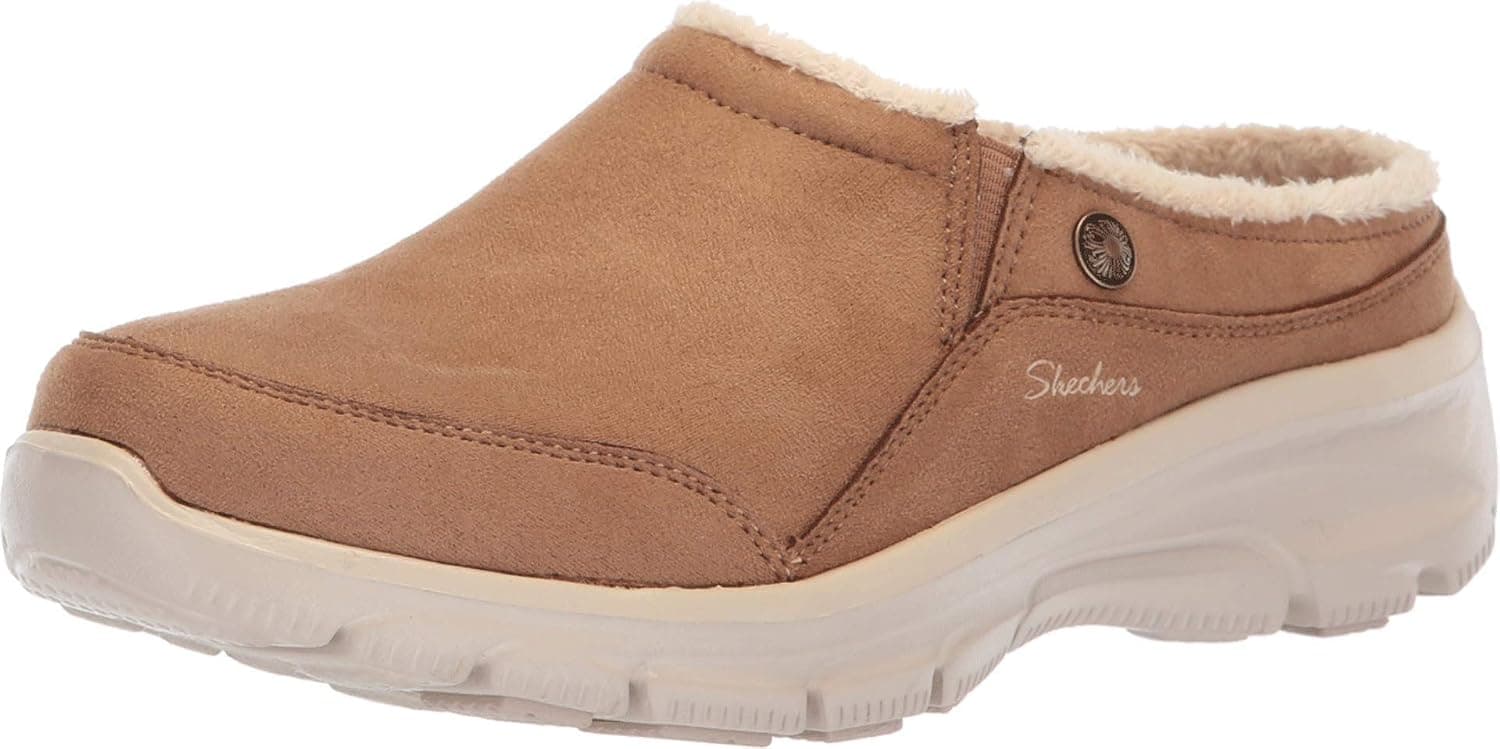 کفش موله زنانه Skechers بدون بند پشت باز مدل Easy Going-Latte-Twin Gore کفش موله زنانه Skechers بدون بند پشت باز مدل Easy Going-Latte-Twin Gore