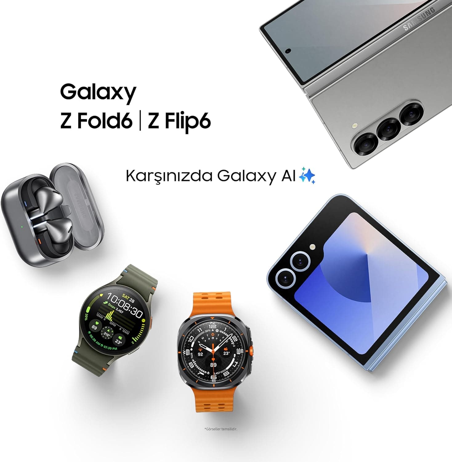هندزفری بیسیم Samsung نقرهای با قابلیت حذف نویز فعال Galaxy Buds3 هندزفری بیسیم Samsung نقرهای با قابلیت حذف نویز فعال Galaxy Buds3
