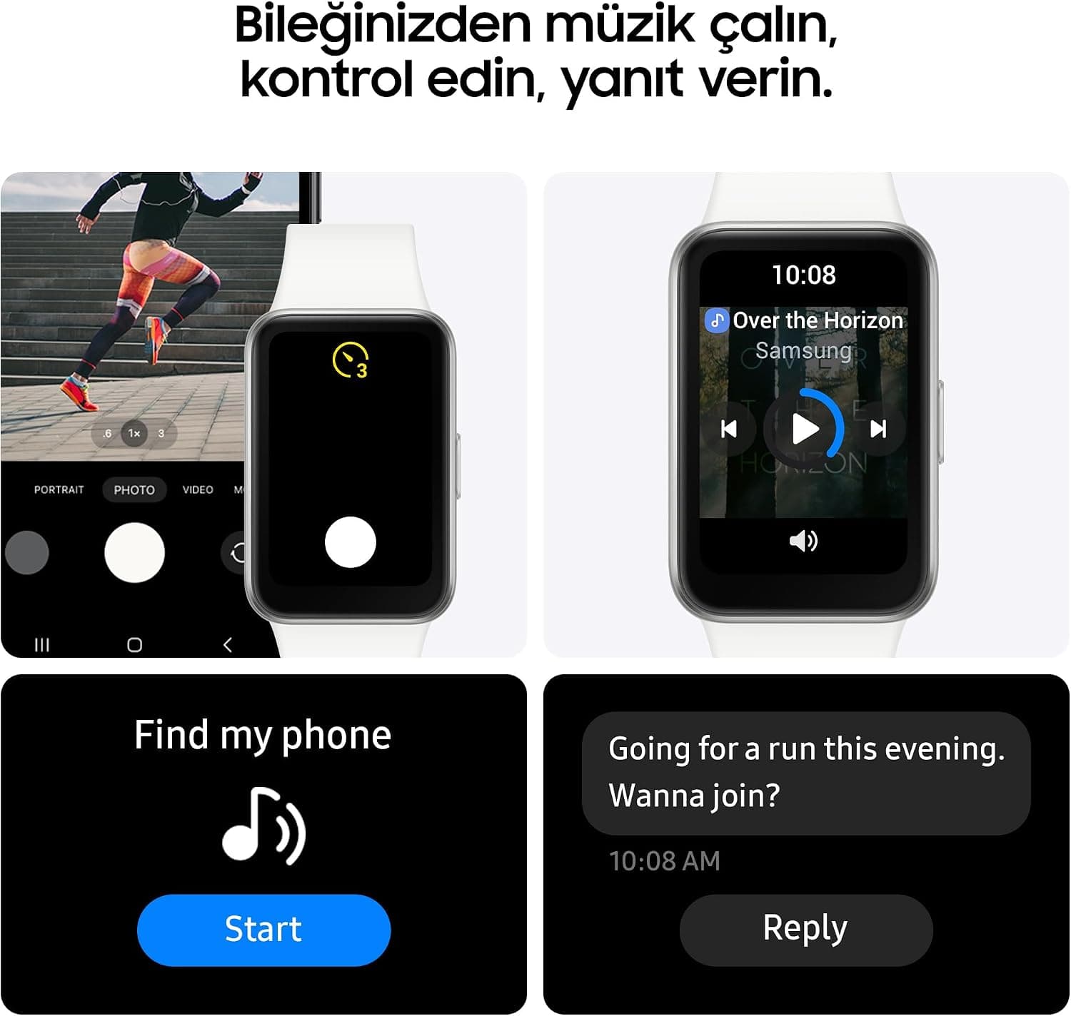 دستبند هوشمند Samsung Galaxy Fit3 نقرهای دستبند هوشمند Samsung Galaxy Fit3 نقرهای