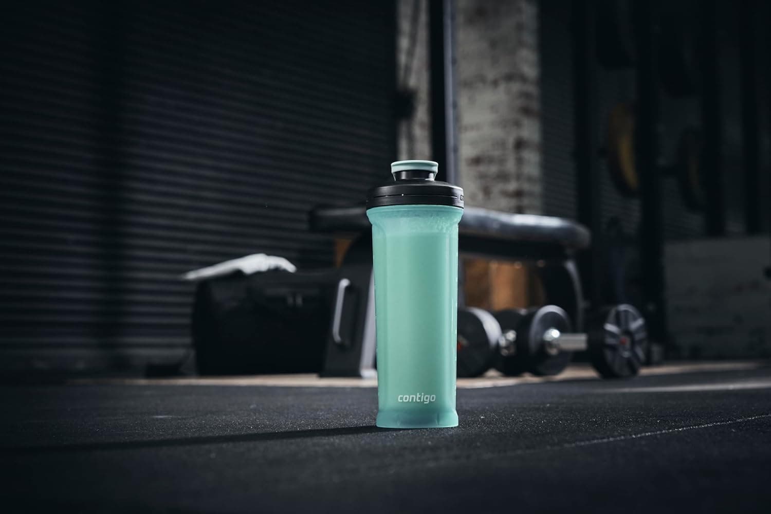 قمقمه و شیکر ورزشی Contigo Shake Go 820ML فیروزهای قمقمه و شیکر ورزشی Contigo Shake Go 820ML فیروزهای
