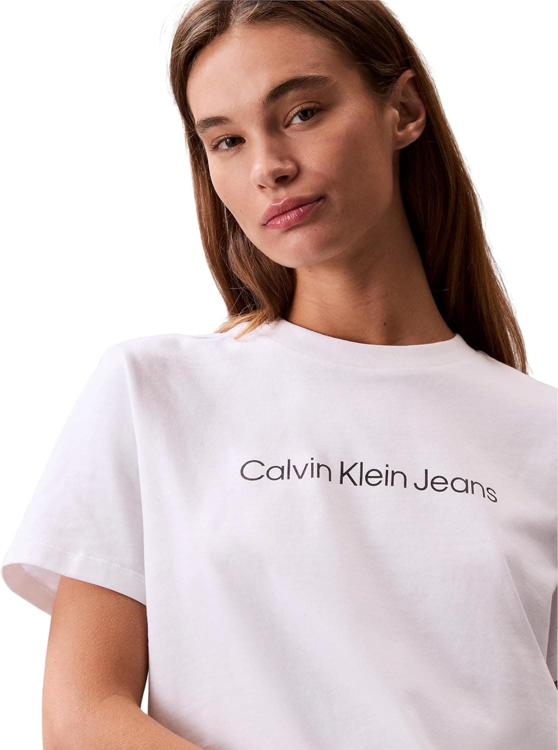 تیشرت زنانه Calvin Klein یقه گرد چاپدار مدل LV047C912G تیشرت زنانه Calvin Klein یقه گرد چاپدار مدل LV047C912G