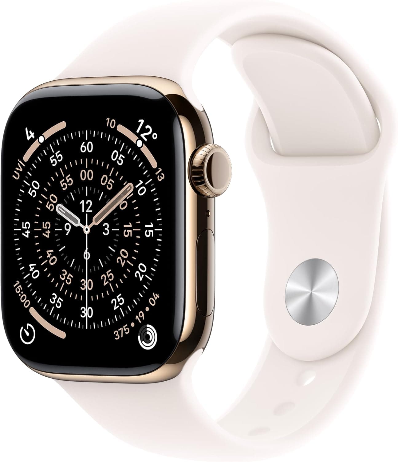 ساعت هوشمند Apple Watch Series 11 GPS + Cellular با قاب تیتانیومی اردوازی 42 mm و بند ورزشی مشکی S/M ساعت هوشمند Apple Watch Series 11 GPS + Cellular با قاب تیتانیومی اردوازی 42 mm و بند ورزشی مشکی S/M