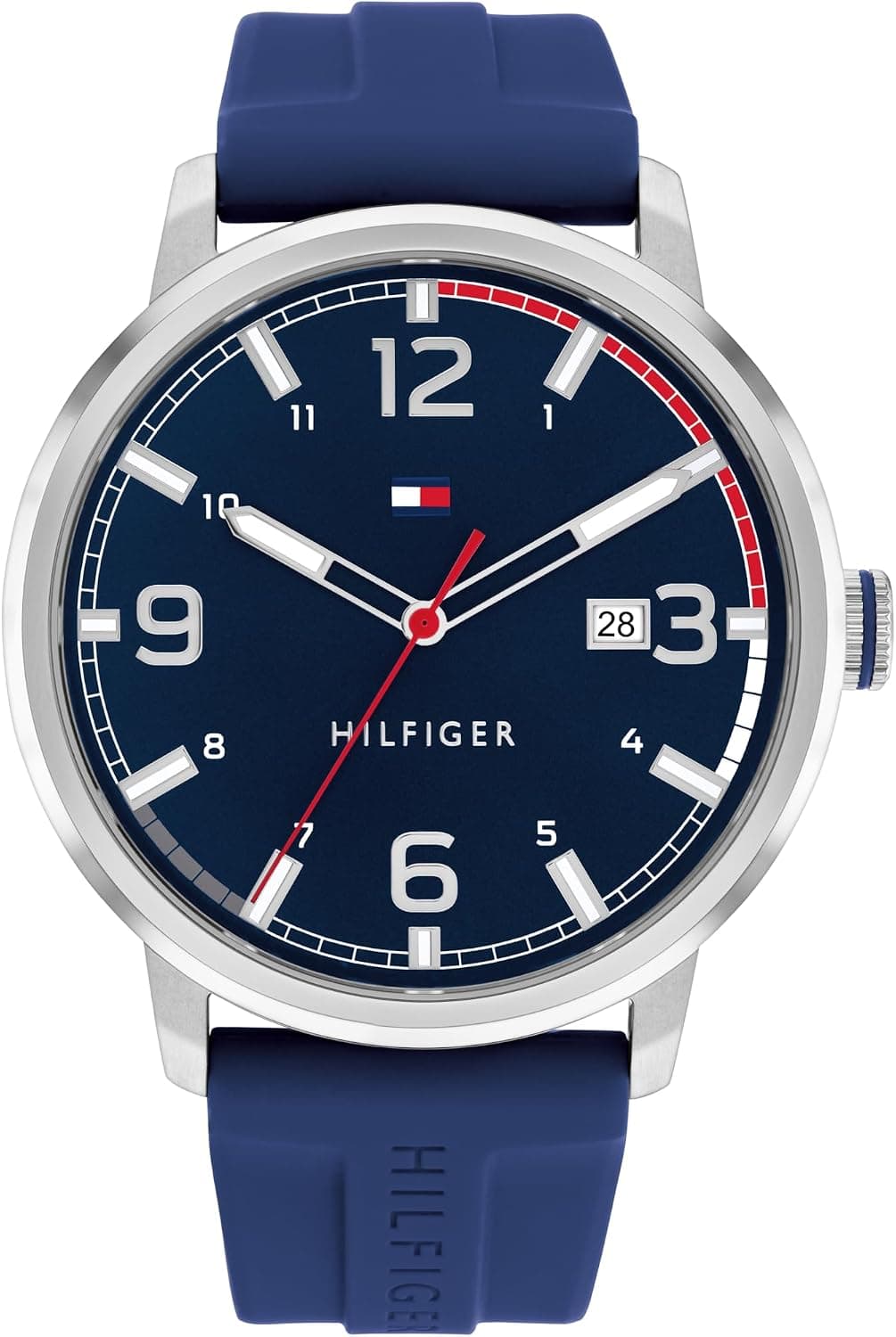 ساعت مردانه Tommy Hilfiger آنالوگ سه عقربه با تقویم بند سیلیکونی Essential ساعت مردانه Tommy Hilfiger آنالوگ سه عقربه با تقویم بند سیلیکونی Essential