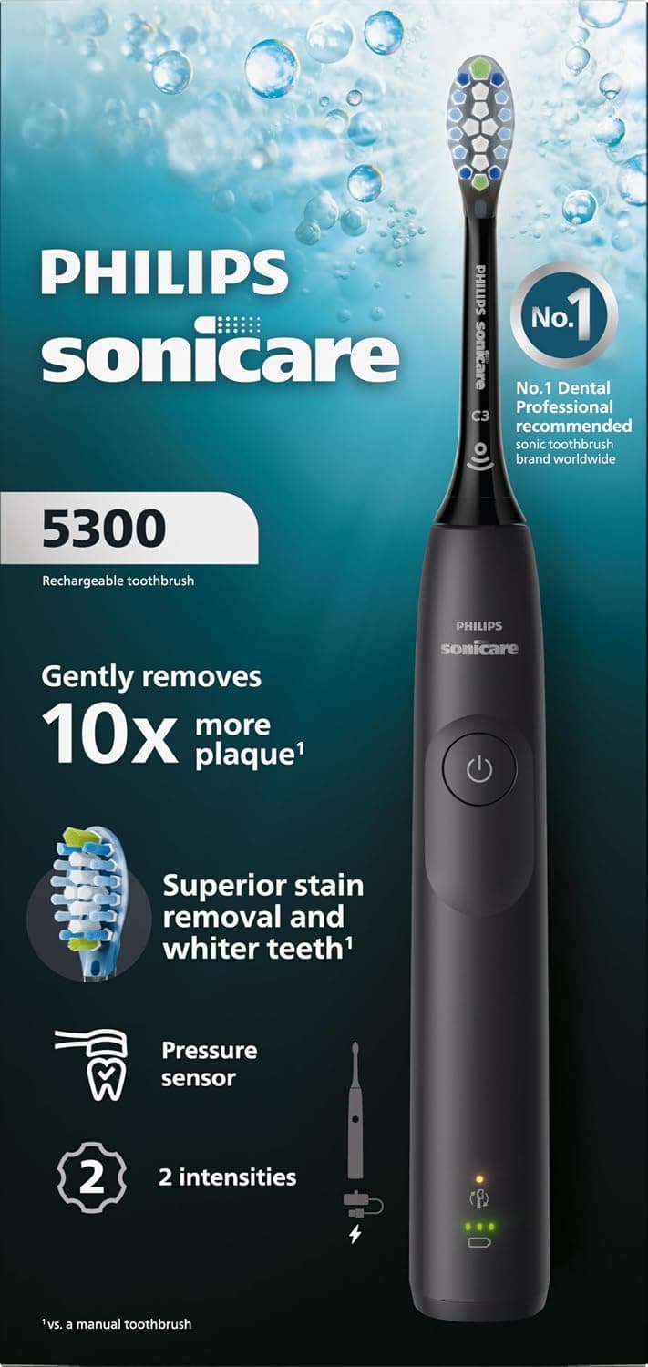 مسواک برقی PHILIPS Sonicare 5300 مشکی مدل HX7101/05 مسواک برقی PHILIPS Sonicare 5300 مشکی مدل HX7101/05
