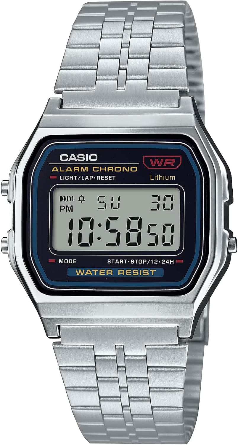 ساعت مچی یونیسکس Casio خاکستری مدل A159WA-N1DF ساعت مچی یونیسکس Casio خاکستری مدل A159WA-N1DF