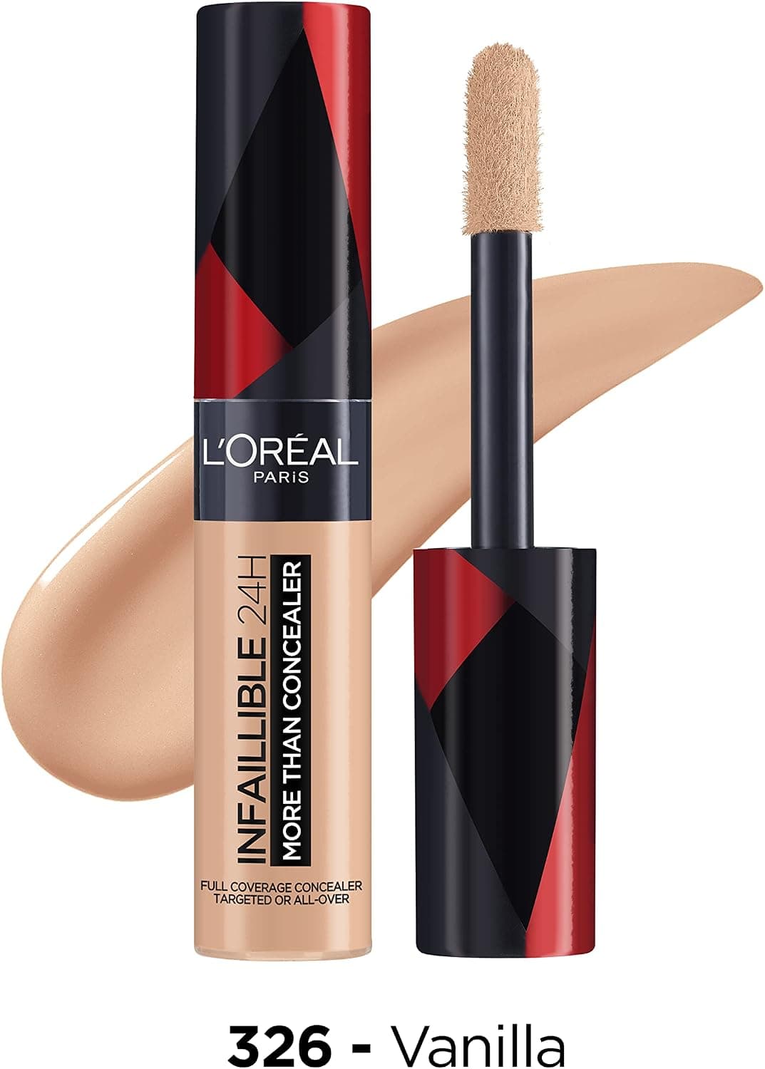 کانسیلر مایع L'Oreal Paris Infallible 24H More Than Concealer با پوشش کامل و ماندگاری طولانی، مدل 326 Neutral کانسیلر مایع L'Oreal Paris Infallible 24H More Than Concealer با پوشش کامل و ماندگاری طولانی، مدل 326 Neutral